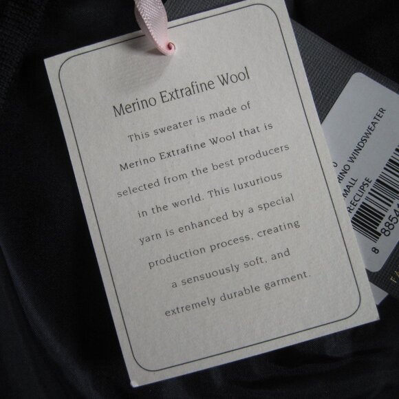 Fairway & Greene Abbey Merino Wool Windsweater Full Zip Purple Eclipse XS NWT - Picture 8 of 11